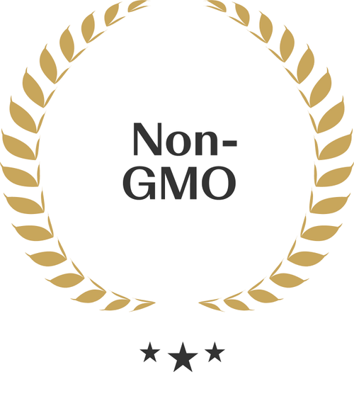 Gold laurel wreath with a five-point star at the bottom, framing empty space in the center.