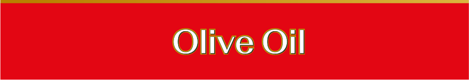 Red label with 'Olive Oil' text on a white background