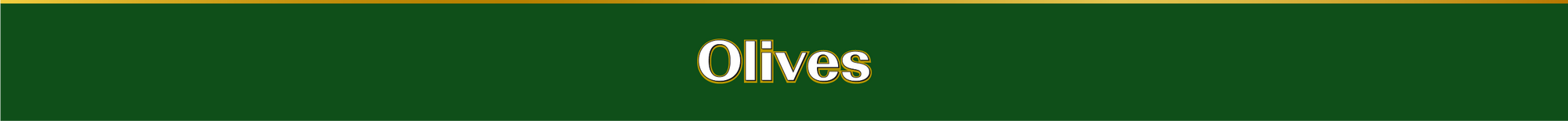 Text 'Olives' on a green background