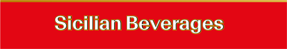 Red banner with 'Sicilian Beverages' text in gold
