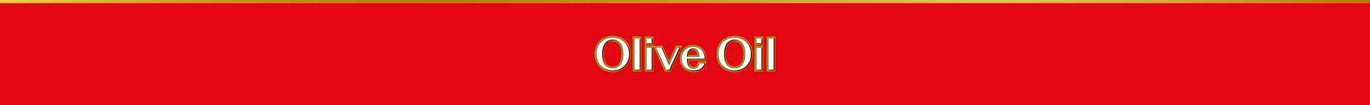 Red banner with 'Olive Oil' text