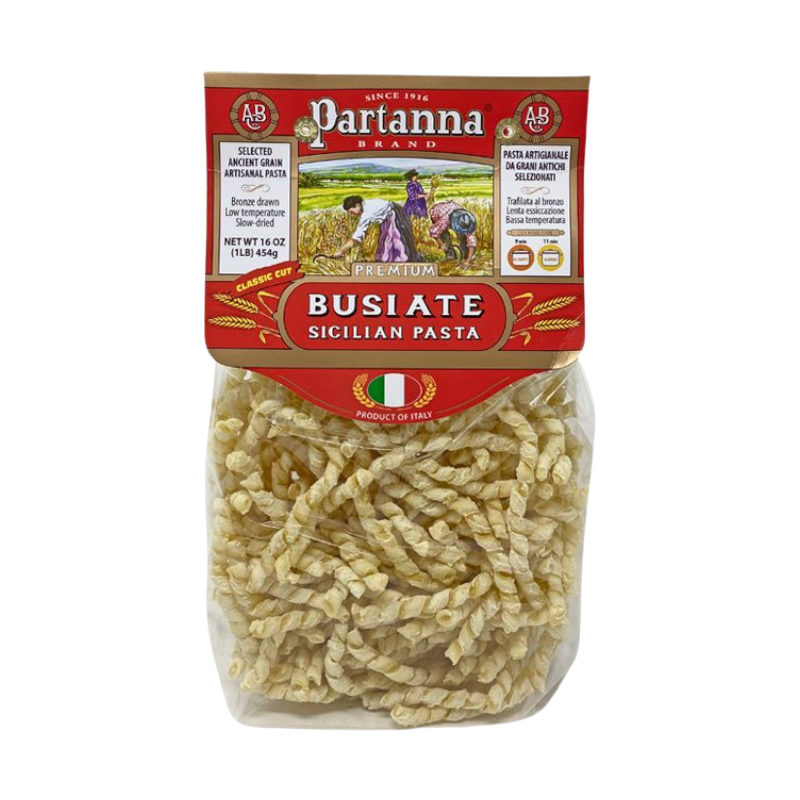 Partanna Busiate Sicilian Artisanal Pasta Classic Cut