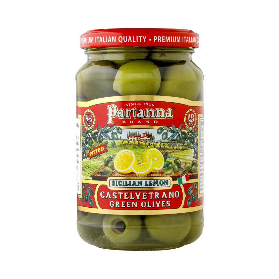 Partana Partanna Sicilian Lemon Pitted Olives – Partanna Foods Official Store