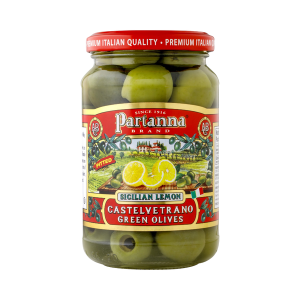 Partanna Sicilian Lemon Pitted Olives – Partanna Foods Official Store
