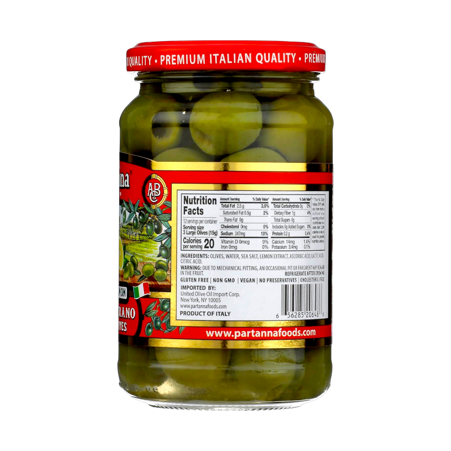 Partanna Sicilian Lemon Pitted Olives