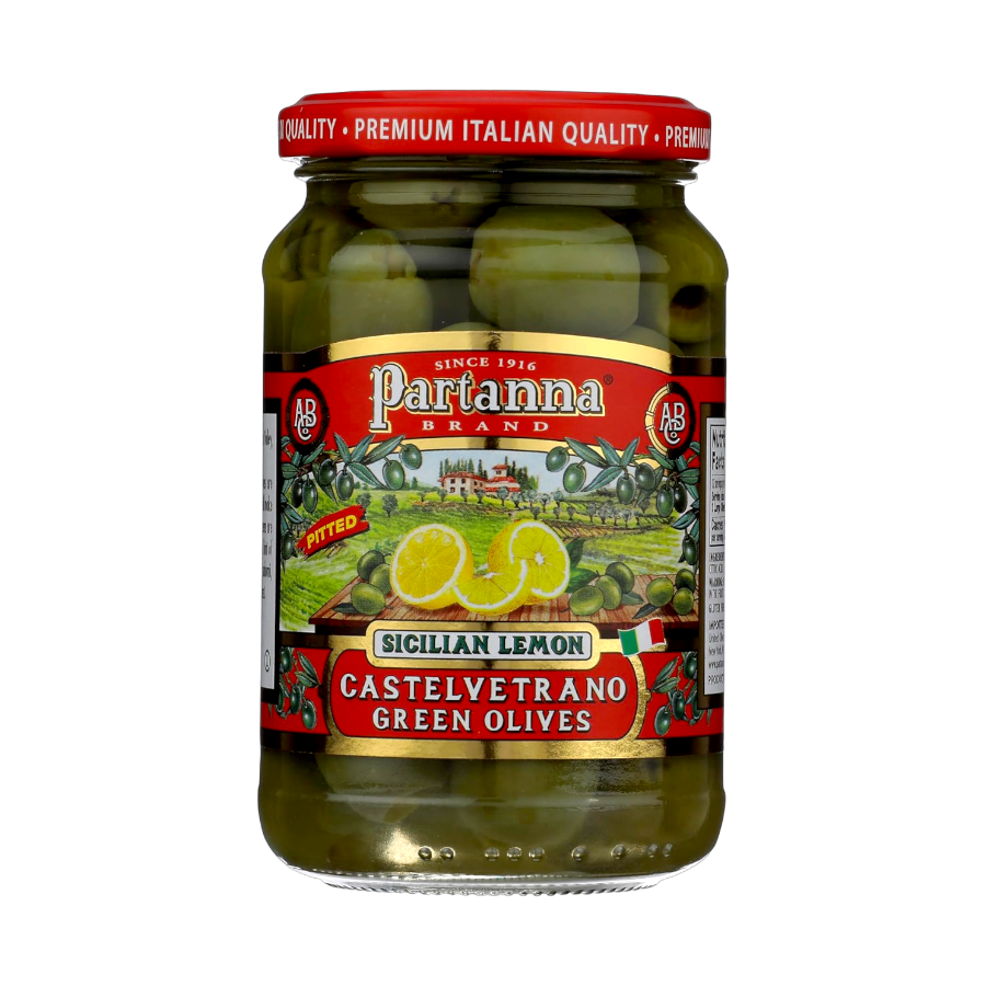 Partanna Sicilian Lemon Pitted Olives