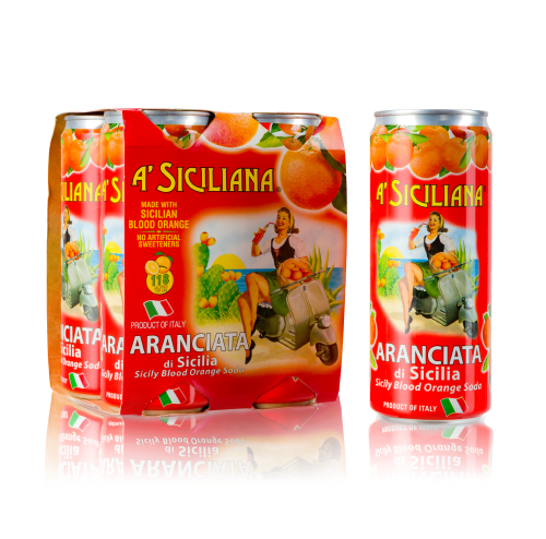 A'Siciliana Aranciata Sparkling Sicilian Blood Orange Beverage